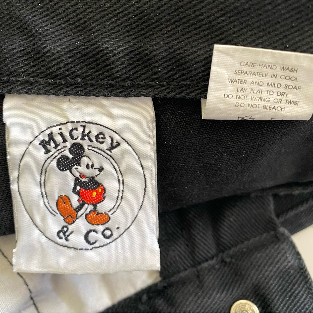 Disney Black High Rise Women Jeans with Mickey Mouse Design - Picture 8 of 16